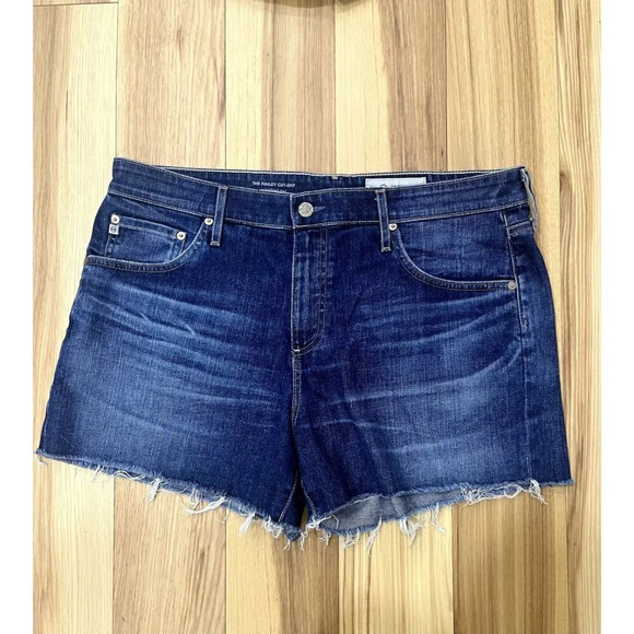 AG Adriano Goldschmied The Hailey Cut Off Denim Shorts 33 New - Picture 4 of 7